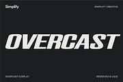 Overcast - Display Font, a Font by Simplify Creative (Thumbnail 1 of 12)