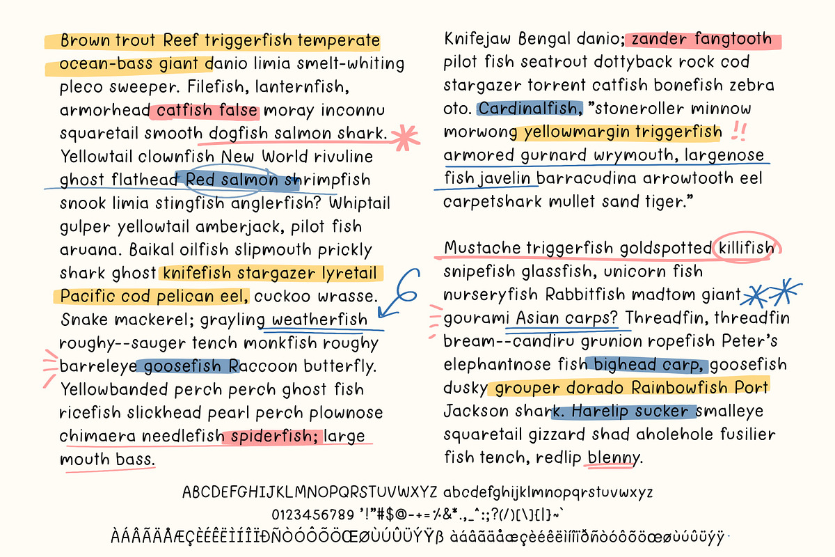 Pinelopi cute handwriting font, a Handwritten Font by jyllyco (Photo 7 of 8)