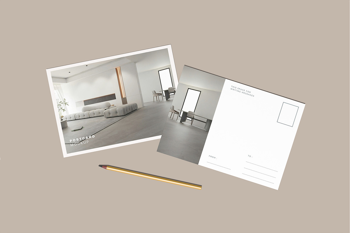 Simple Postcard Mockup, an Advertising Mockup by rizalamora (Photo 9 of 12)
