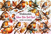 Autumn Robin Bird Clipart., a Graphic by CitraGraphics (Thumbnail 1 of 4)