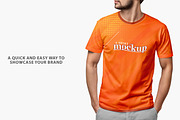 Young Man in a T-Shirt Mockup PSD, a Shirt Mockup by Bruno's Shop (Thumbnail 2 of 4)