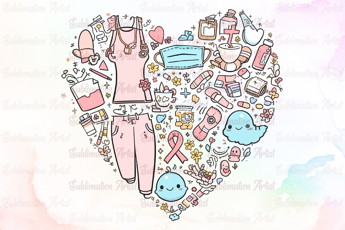 Nurse Life Png Retro Nurse Png, an Illustration by Sublimation Artist (Photo 1 of 9)