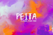 Peita - A casual paint font!, a Font by Lune Creative (Thumbnail 1 of 6)