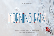 Morning Rain Heart Font, a Font by ToBeThea (Thumbnail 1 of 5)