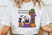 Halloween Goose Born to Read Design, an Illustration by Libby Wishes (Thumbnail 6 of 6)