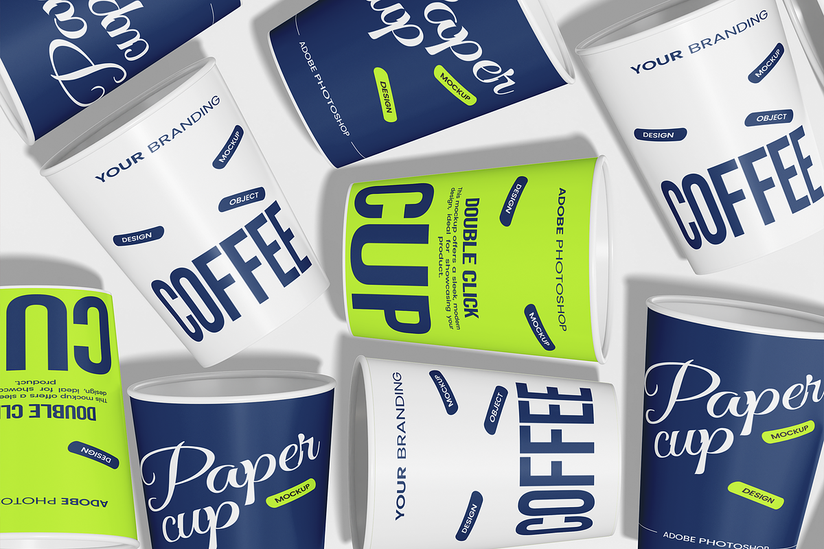 Paper Cup Mockup, a Cups & Container Mockup by Unerispace (Photo 3 of 4)