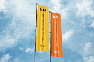 Flag Mockup, an Advertising Mockup by mockupbuys