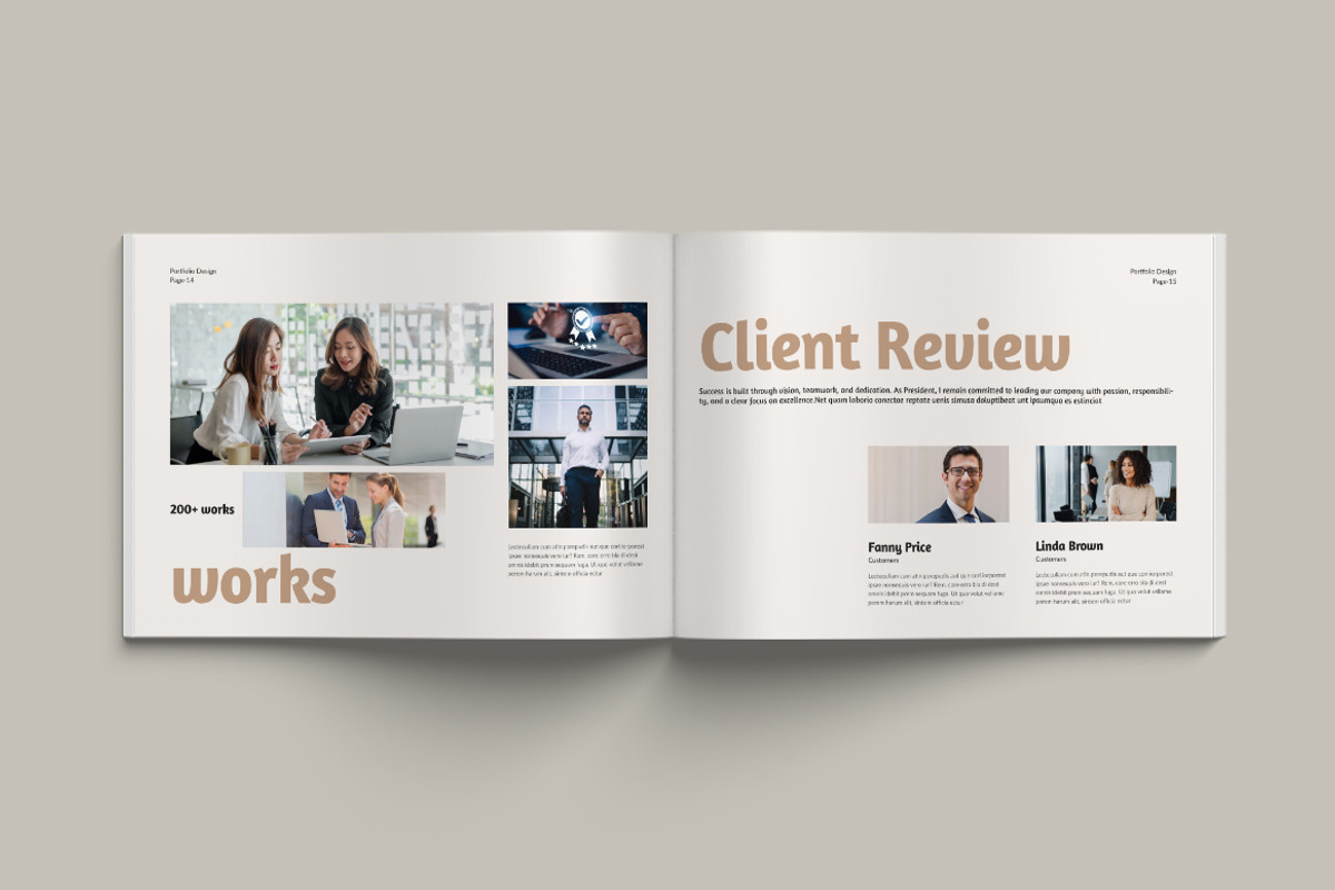 Portfolio Landscape Templates, a Brochure Template by Pixelpick (Photo 8 of 9)