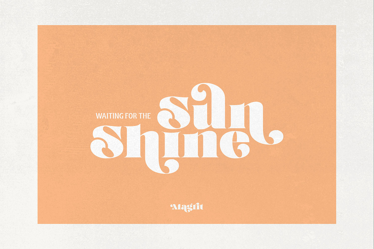 Magrit - Vintage Retro display Serif, a Sans Serif Font by creativemedialab (Photo 7 of 14)