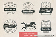 Vintage logos set 03, a Branding & Logo Template by Genestro Shop (Thumbnail 3 of 3)