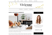 Feminine WordPress Theme | Vivienne, a WordPress Template by Hello Chic Designs (Thumbnail 1 of 2)