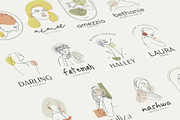 Woman Line Art Logo Templates, a Branding & Logo Template by Telllu & Friends (Thumbnail 6 of 9)