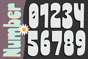 Croassant Modern Groovy Typeface, a Sans Serif Font by Oui Studio (Thumbnail 6 of 10)