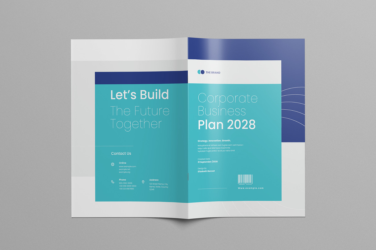 Business Plan Template Canva, a Brochure Template by Pixelpick