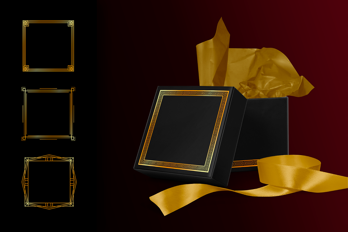 Art Deco square frames collection, an Object Graphic by Olha ZS (Photo 3 of 4)