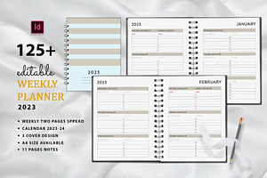 Editable Weekly Planner Bundle Pack