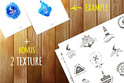 Set of yacht sport logos and emblems, a Branding & Logo Template by MariShop (Thumbnail 2 of 3)