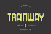 Trainway - Condensed Display Font, a Handwritten Font by Pikgura (Thumbnail 1 of 5)