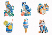 Pastel Summer Clipart Bundle, an Illustration by DreamArtGraphic (Thumbnail 3 of 8)