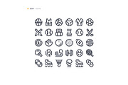 Sport Icon Set, an Outline Icon by microstd (Thumbnail 2 of 3)