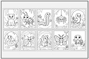 Cave Animals Coloring Book, an Animal Illustration by Lamia Emad (Thumbnail 2 of 5)