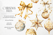 Christmas Baubles PNG Overlays, an Object Graphic by PixelJungle (Thumbnail 2 of 4)