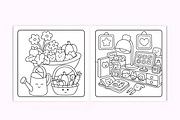 Tiny Corner Cozy Coloring Vol. 1, a Decorative Illustration by Coco Bloom (Thumbnail 2 of 4)