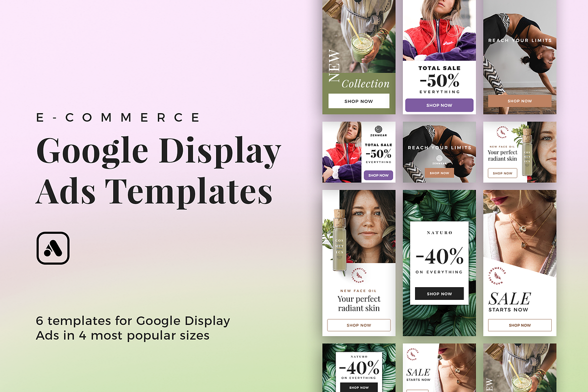 24 Google Display Ads Templates, a Marketing Template by The Cave Graphics (Photo 1 of 4)