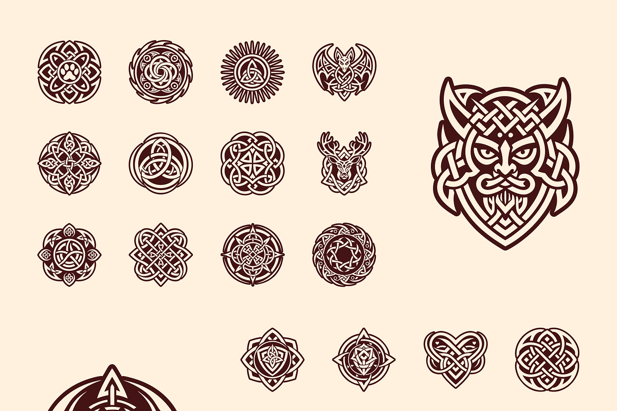 Celtic Symbols Collection, a Decorative Illustration by Creative Stall (Photo 8 of 9)