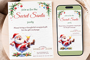 Funny Santa Clipart Bundle., a Seasonal Illustration by GalaDesign03 (Thumbnail 7 of 7)
