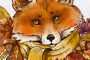 Fall animals clipart, an Animal Illustration by Belusuab (Thumbnail 3 of 10)