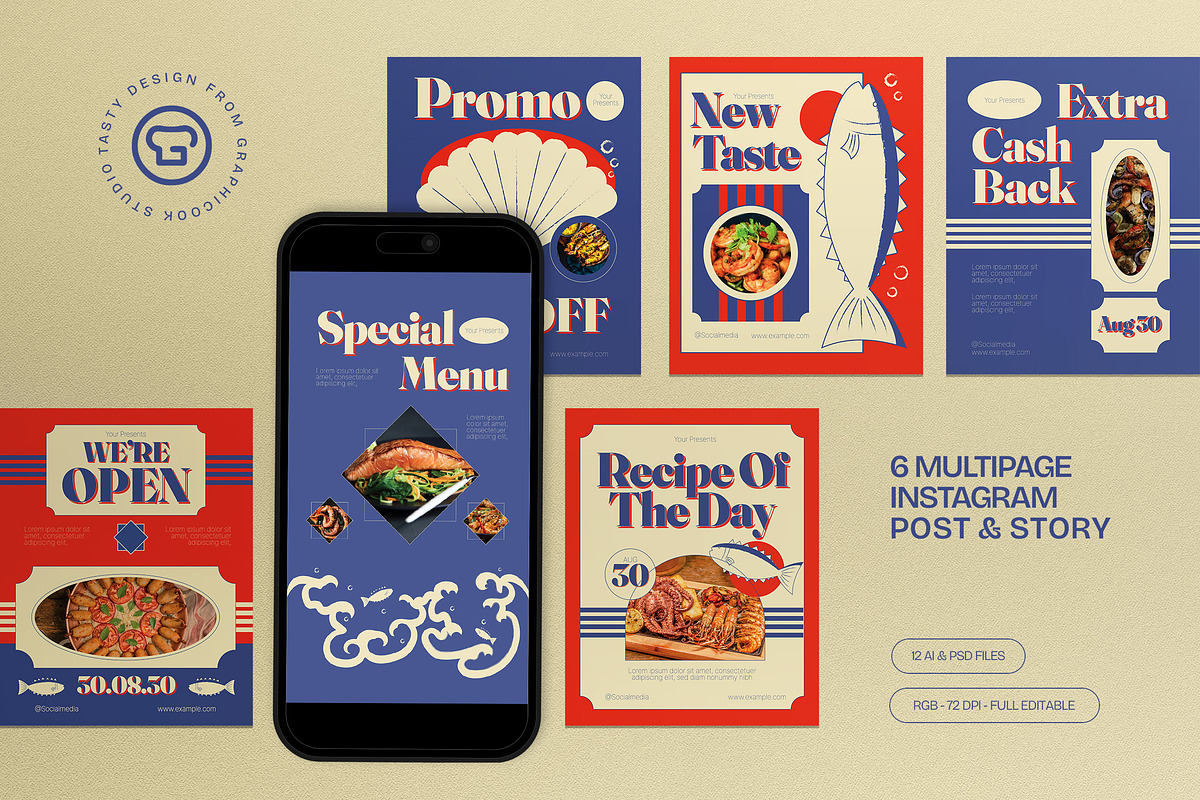 Seafood Instagram Set