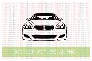 M5 E60 Drift Car Vector