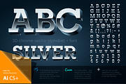 3D chrome vector alphabet, an Object Graphic by popskraft (Thumbnail 2 of 10)