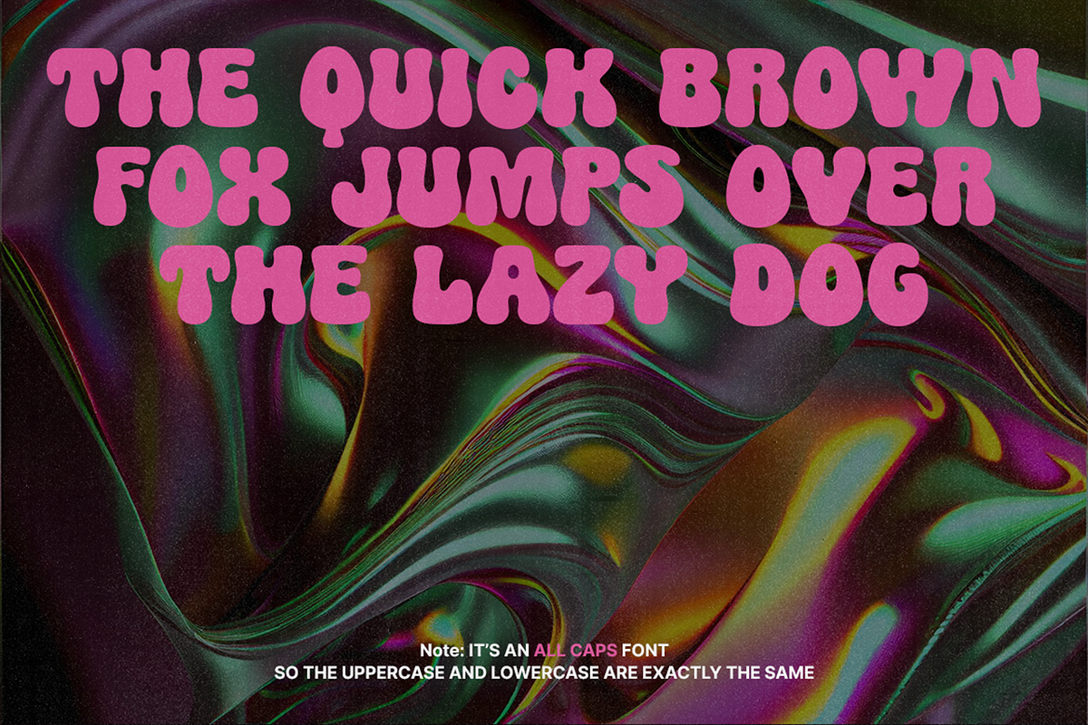Bavose - Bubble Y2K Fonts, a Sans Serif Font by Konstantine Studio (Photo 2 of 3)