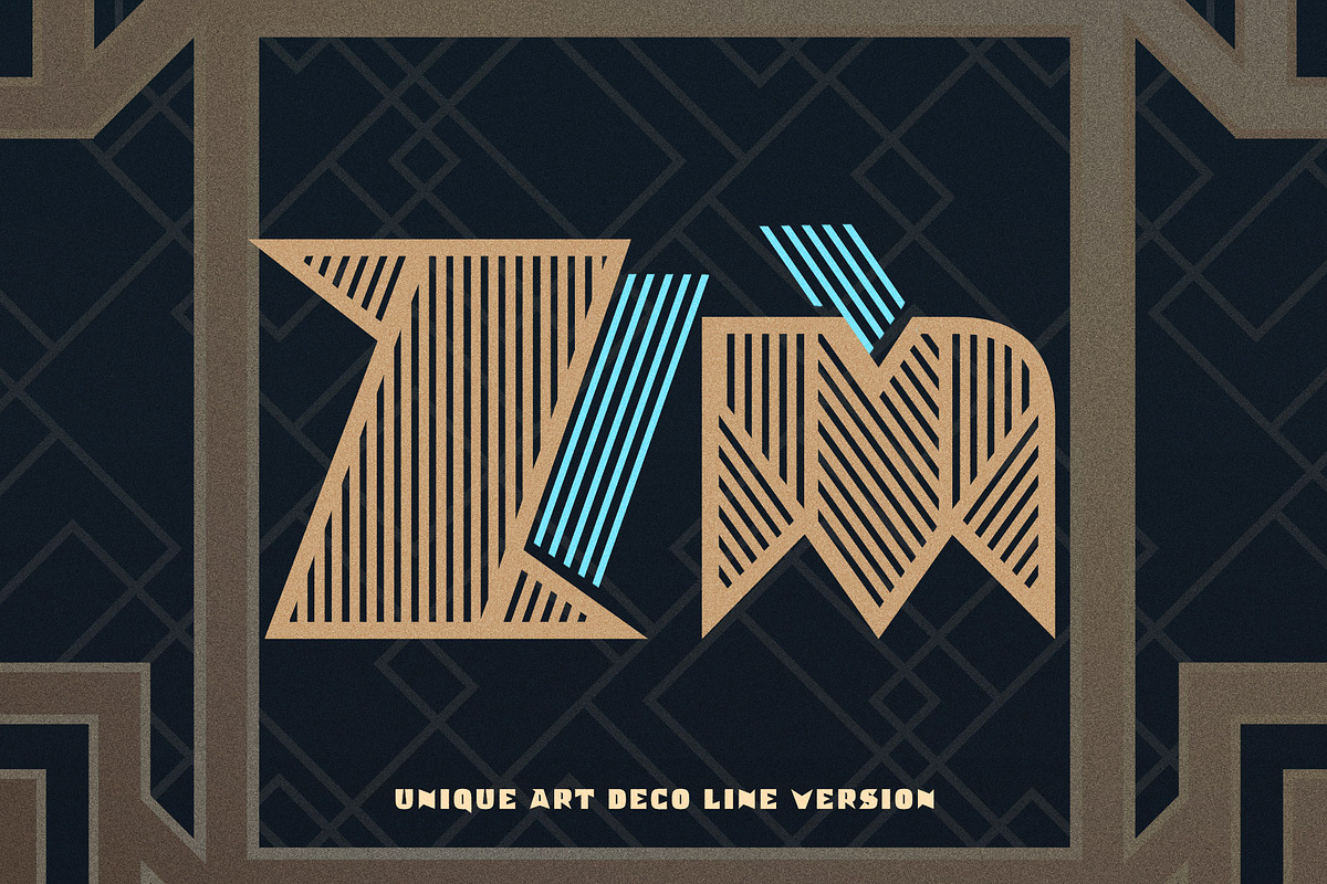 Executa - Bold Art Deco + Freebies, a Sans Serif Font by Parker Creative (Photo 5 of 12)
