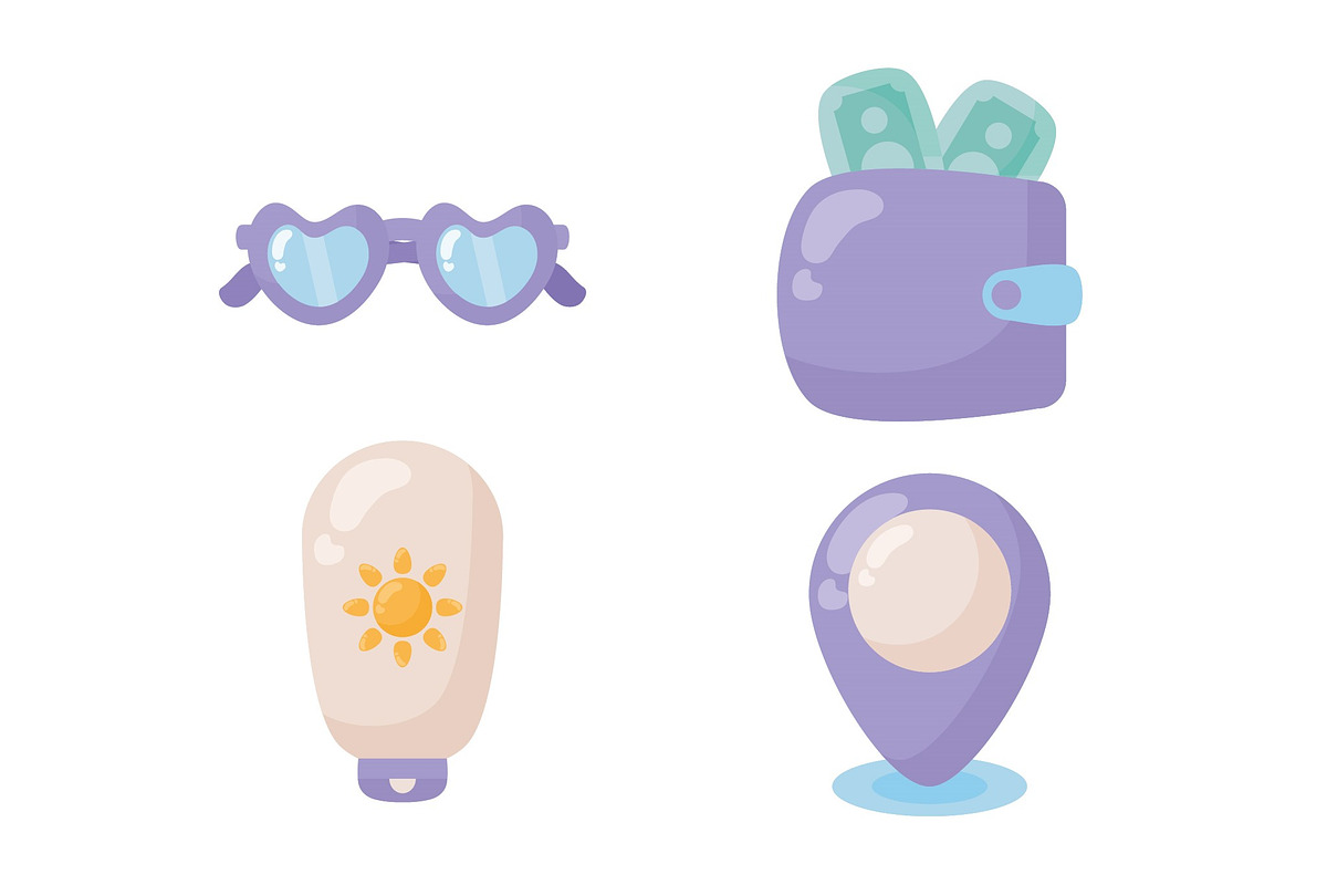 Travel Tourism Illustration Set preview 3
