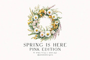 Spring Is Here. Pink Edition., a Seasonal Illustration by PeDe Designs (Thumbnail 3 of 14)