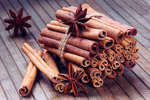 Cinnamon sticks stock photo containing spice and cinnamon