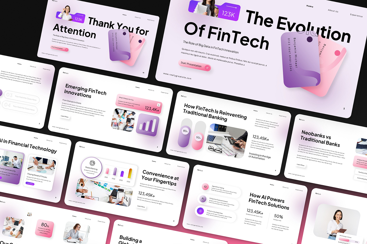 Financial Technology Presentation, a Presentation Template by Annora Studio (Photo 4 of 7)