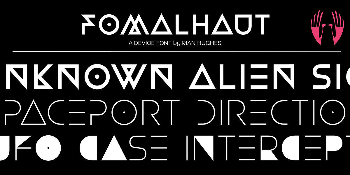 Fomalhaut, a Font by Device (Photo 1 of 5)