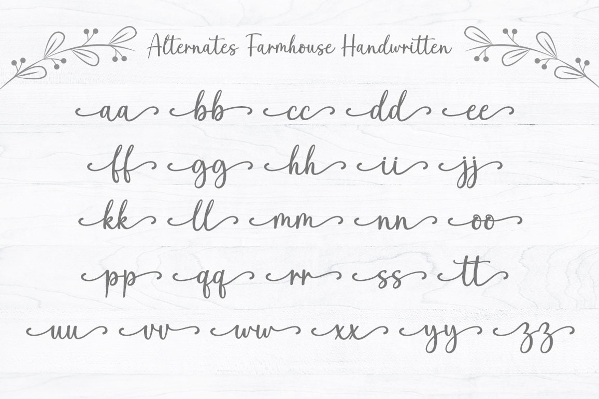 Farmhouse Handwritten - Font Duo, a Script Font by Rotterlab Studio (Photo 12 of 12)