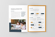 Blue Business Plan Company Profile, a Brochure Template by UICreative (Thumbnail 3 of 4)
