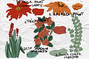 Thick paint Procreate brushes, a Brush Add-On by TheWhiteCatLab (Thumbnail 7 of 21)