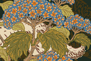 Pheasant, Hydrangea, Borzoi, a Pattern Graphic by NayaChu (Thumbnail 8 of 9)