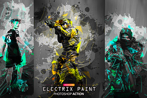 Electrix Paint Photoshop Action