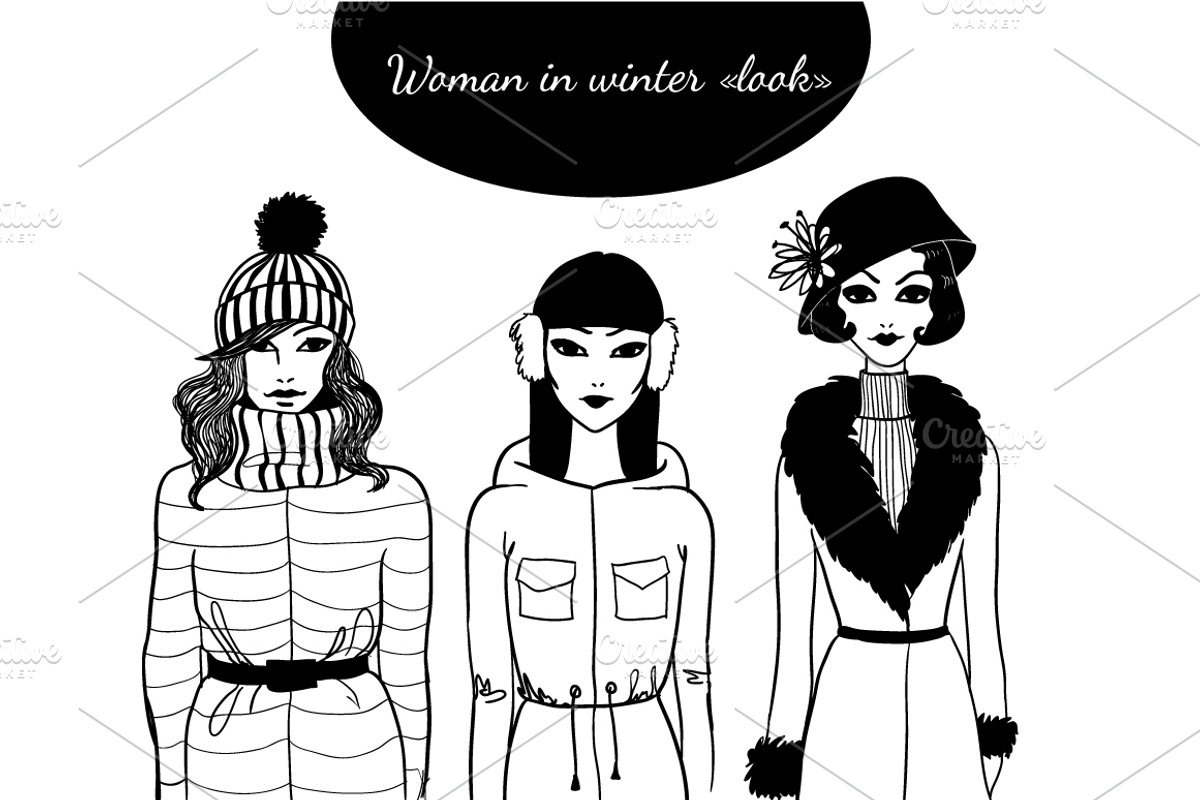 People in winter look set., a Person Illustration by AnastasiaFears (Photo 4 of 4)