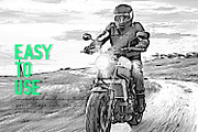 Horizontal Line Halftone Action, an Action Add-On by DuoFankaar (Thumbnail 2 of 8)