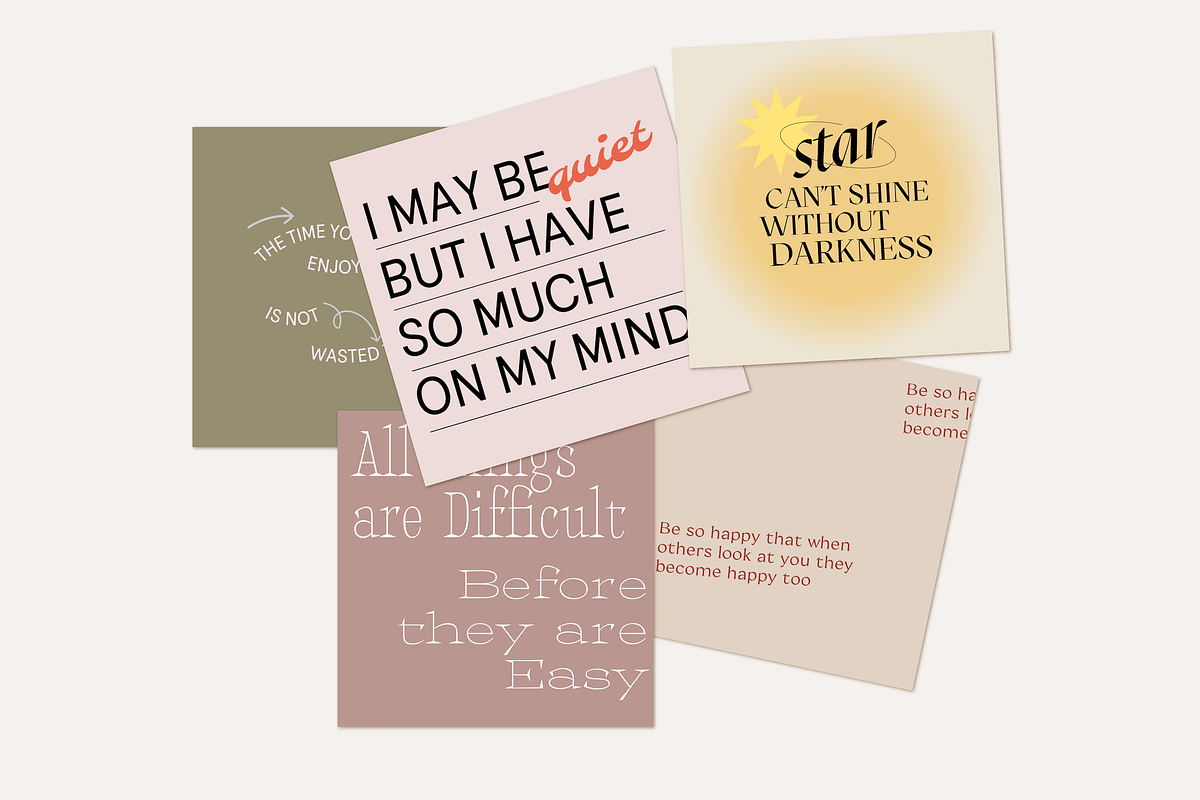 Quote Aesthetics CANVA PS, a Social Media Template by Kimo Studio (Photo 9 of 14)