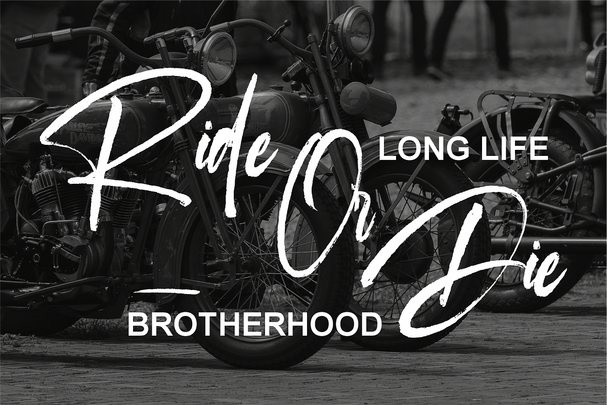 Pablo Bonaparte Modern Brush Script, a Script Font by Tyedge Studio (Photo 2 of 8)
